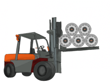 Transportation and storage of axle (2)